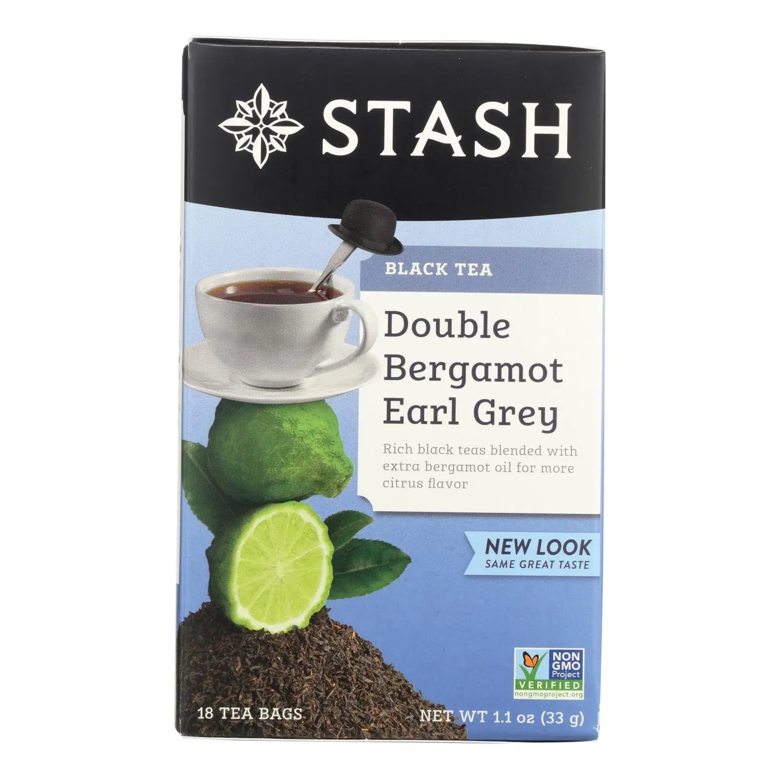 Stash Tea Earl Grey Black - Double Bergamot - Case Of 6 - 18 Bags Stash Tea