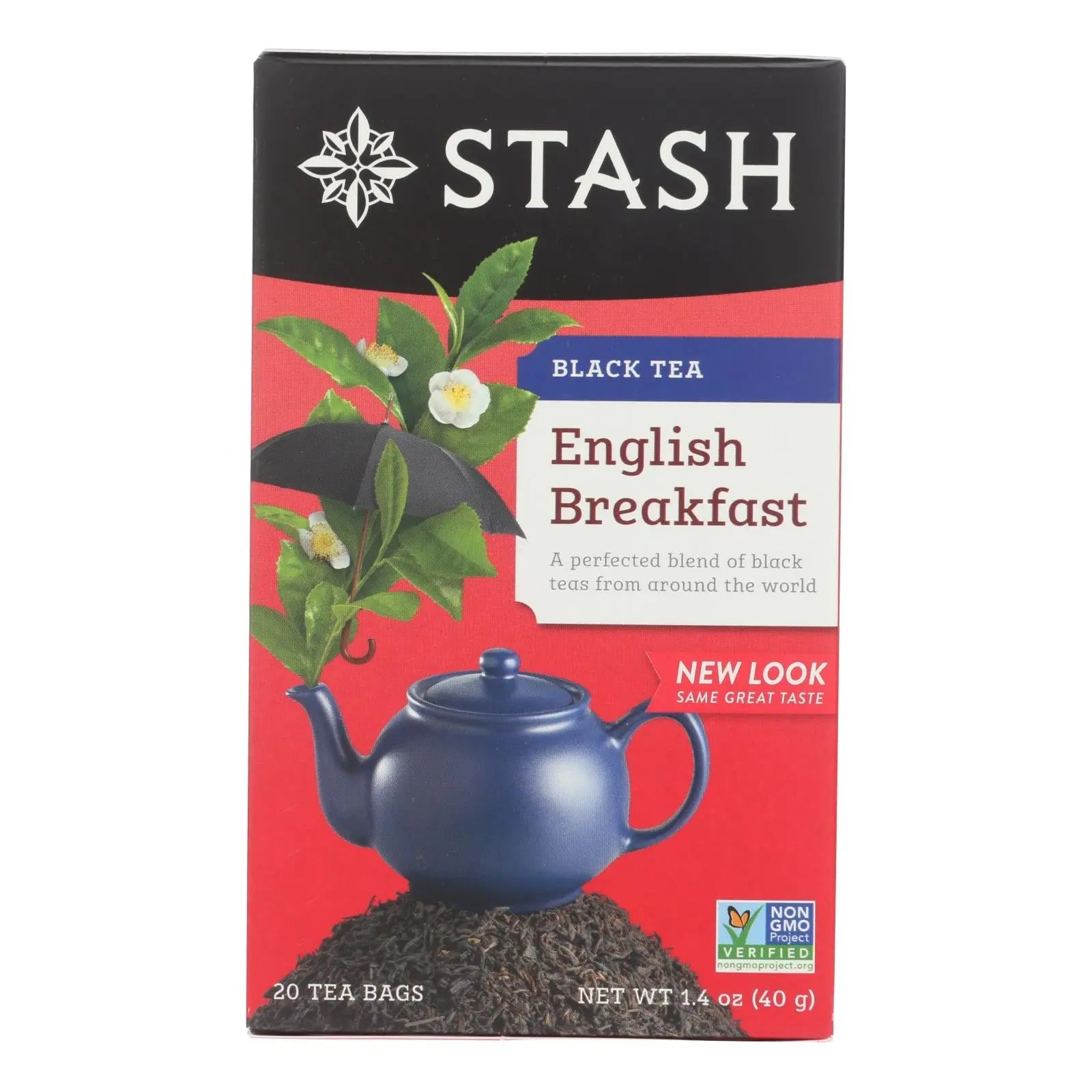 Stash Tea English Breakfast Black Tea - Case Of 6 - 20 Bags Stash Tea