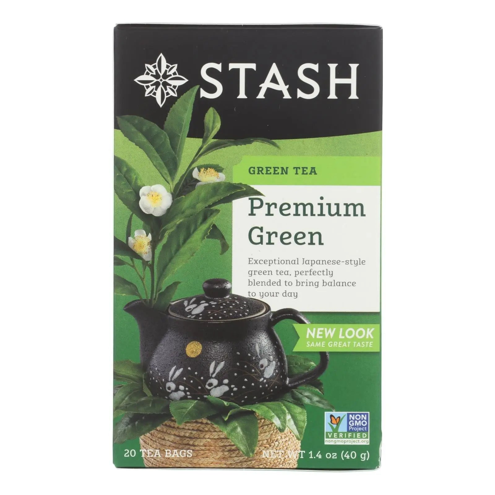 Stash Tea Organic Green Tea - Premium - Case Of 6 - 20 Bags Stash Tea
