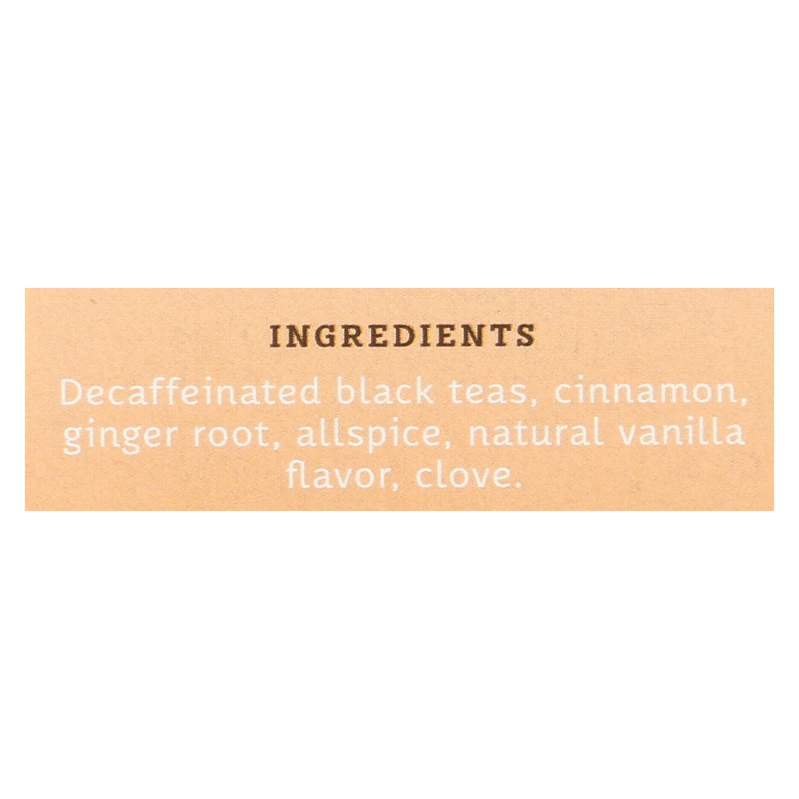 Stash Tea Vanilla Chai Decaf Tea  - Case Of 6 - 18 Ct Stash Tea