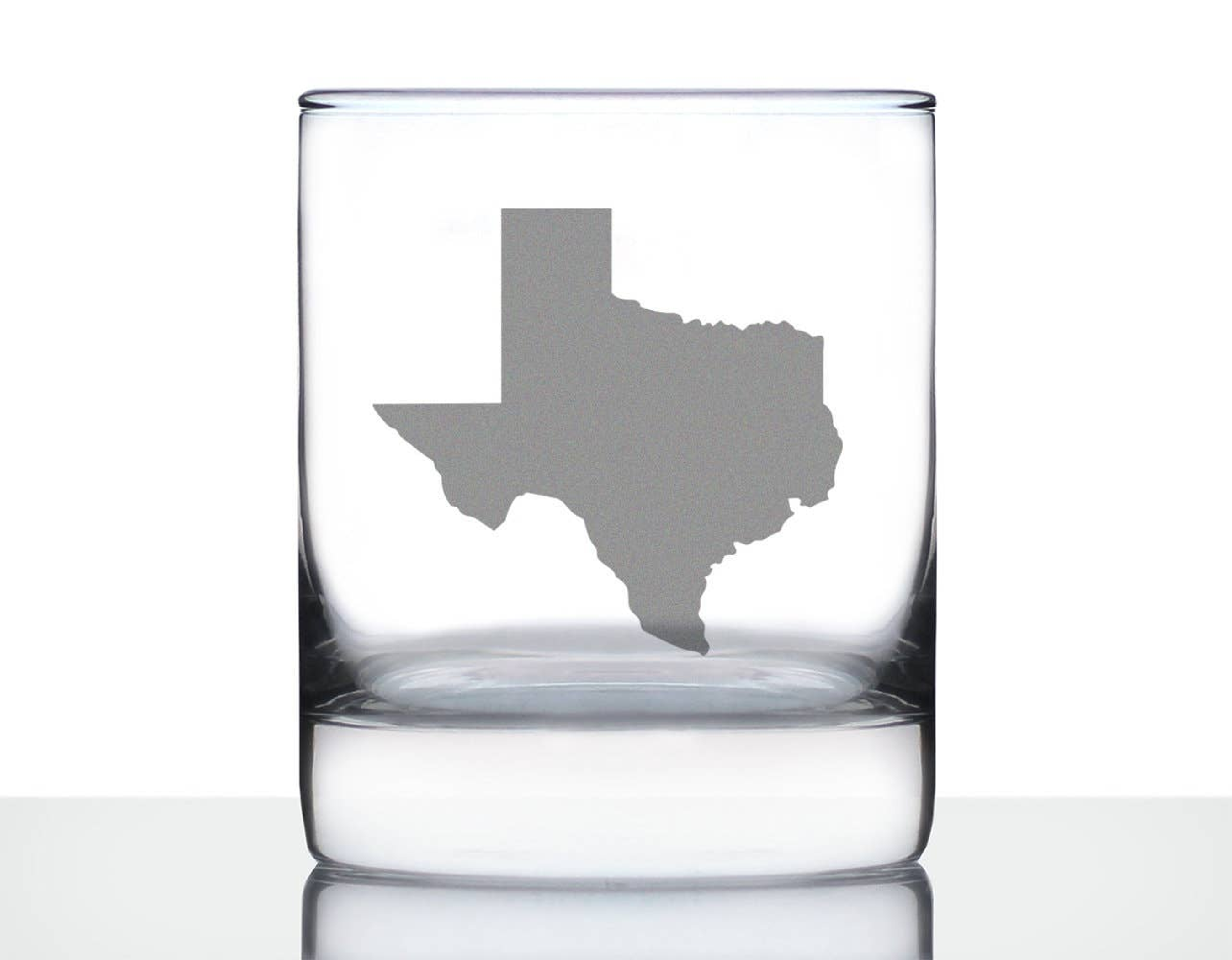 State of Texas Whiskey Rocks Glass - Texans Gifts and Decor Bevvee