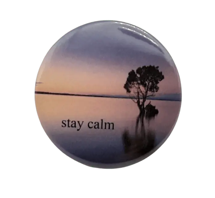 Stay Calm Bravo Buttons