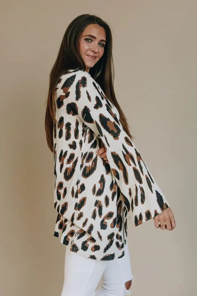 Stay Wild Leopard Cardi Stay Warm in Style