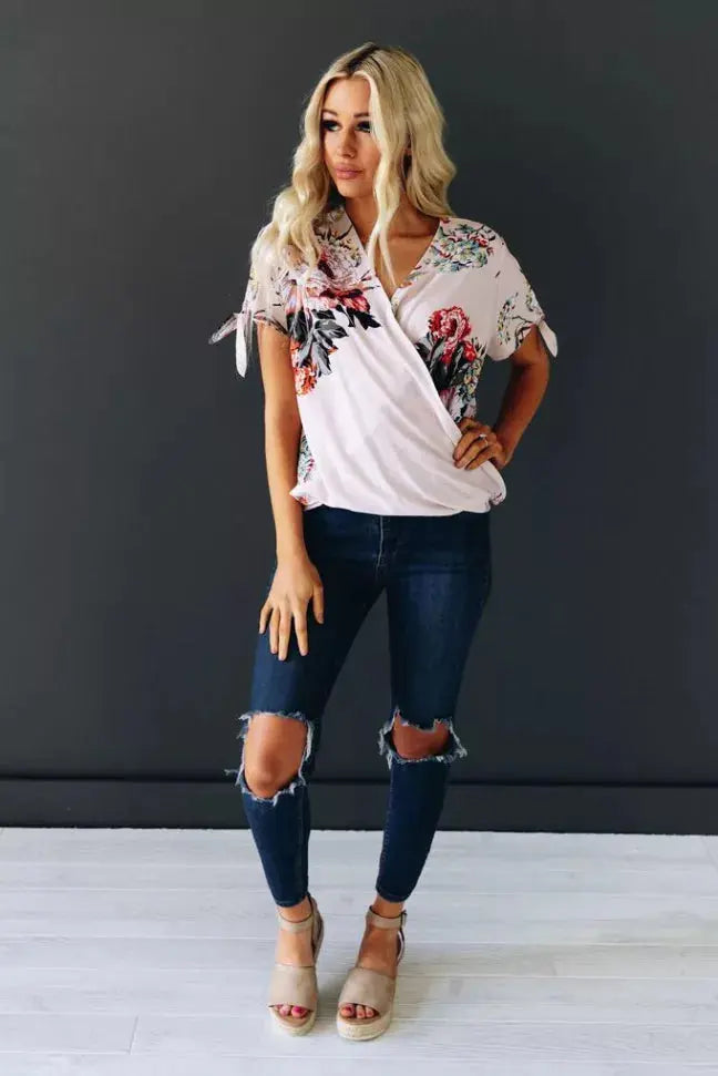 Stay With Me Tie Detail Top Stay Warm in Style