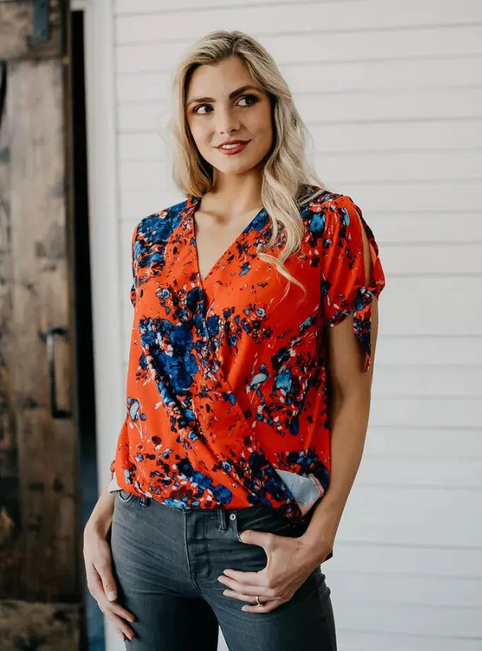 Stay With Me Tie Detail Top Stay Warm in Style