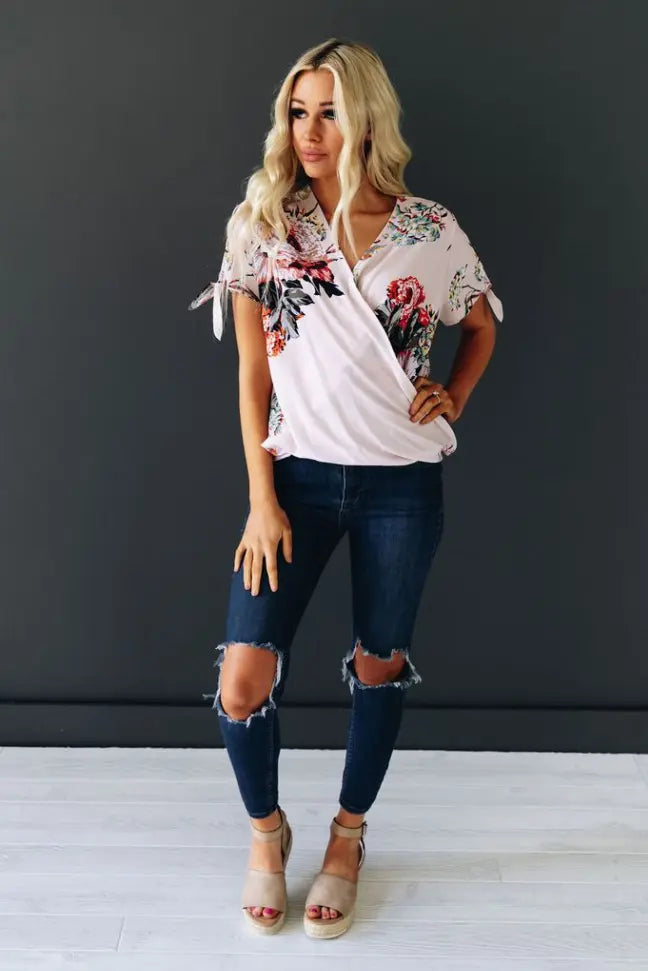 Stay With Me Tie Detail Top Stay Warm in Style