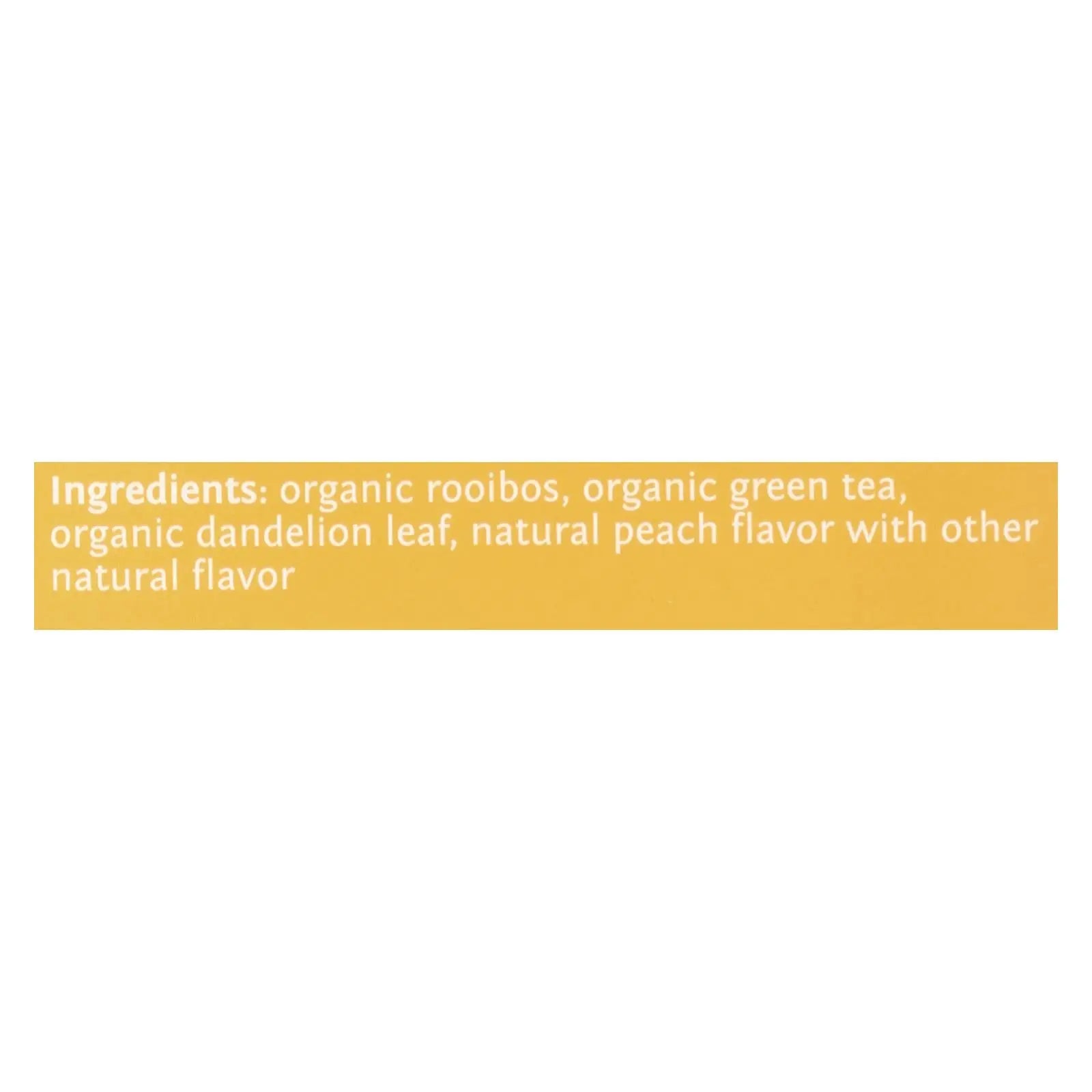 Steep By Bigelow Organic Dandelion And Peach, Rooibos And Green Tea  - Case Of 6 - 20 Bags Steep By Bigelow
