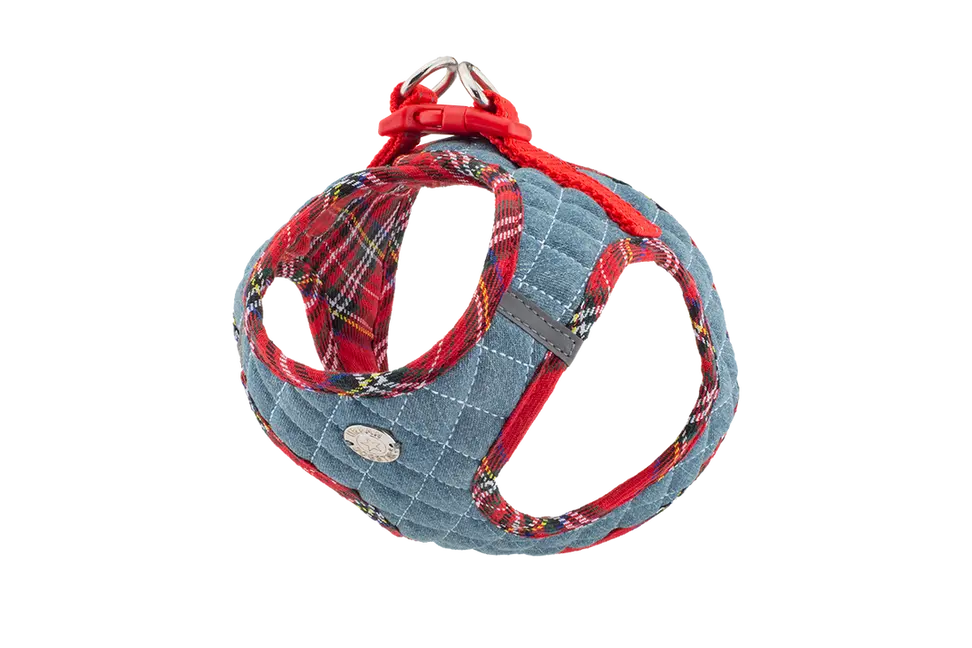 Step-In Denim Harness Urban Dog Stars