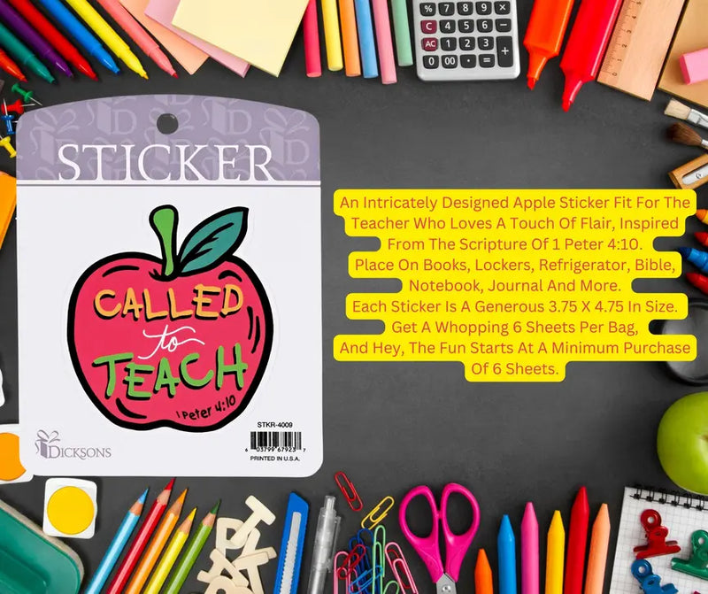 Sticker Called To Teach 1 Peter 4:10 Dicksons Inc