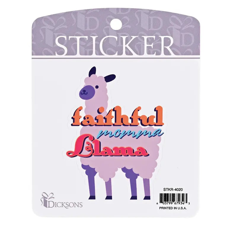 Sticker Faithful Momma Llama Dicksons Inc