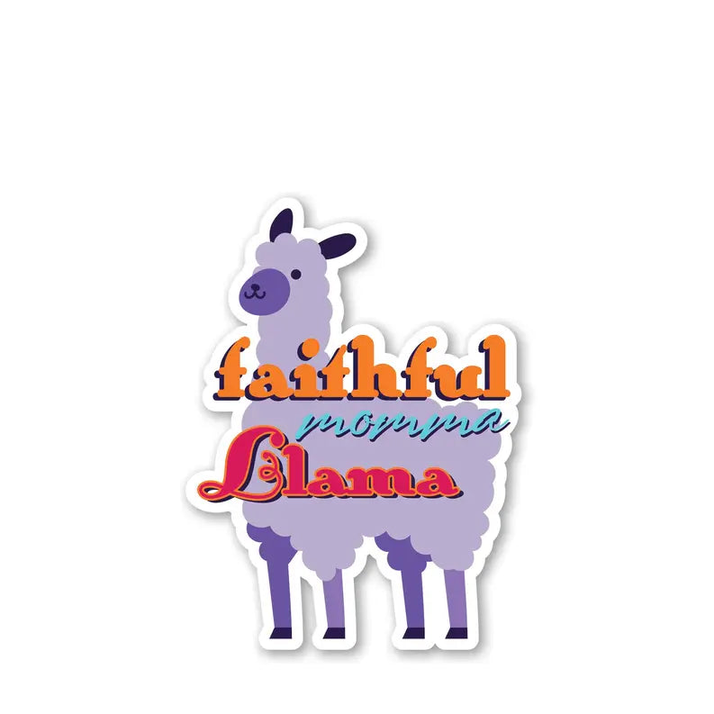 Sticker Faithful Momma Llama Dicksons Inc