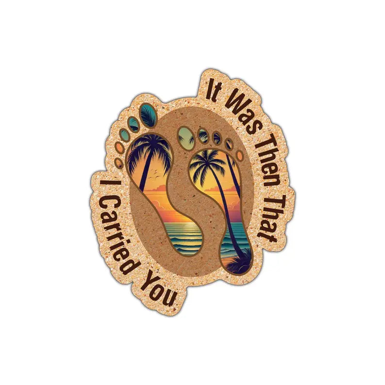 Sticker Footprints Palm Trees And Feet Dicksons Inc