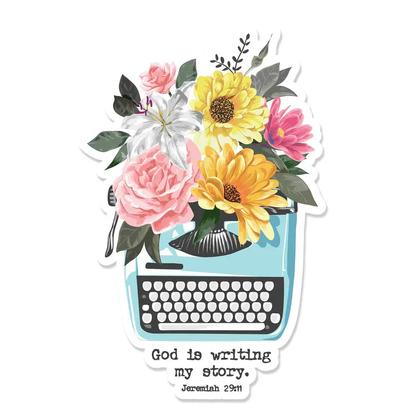 Sticker God Writing My Story Jer. 29:11 Dicksons Inc