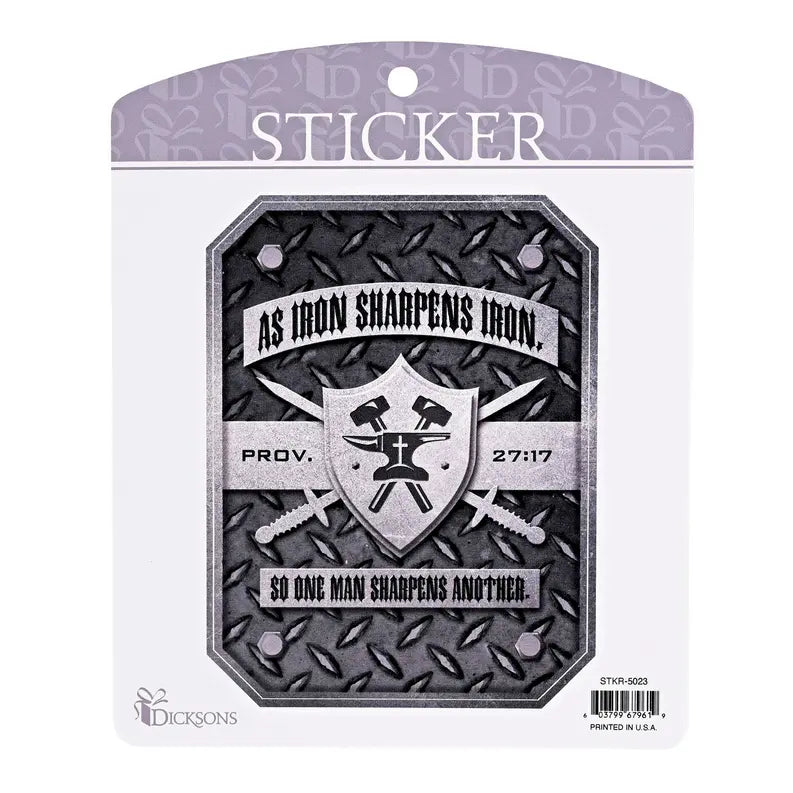 Sticker Iron Sharpens Iron Dicksons Inc