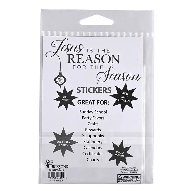 Sticker Sheet Whimsical Jesus The Reason Dicksons Inc
