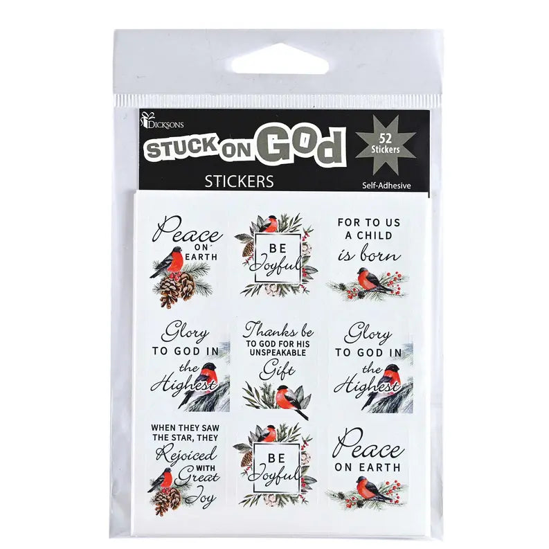 Sticker Sheets Bird Botanical Square Dicksons Inc