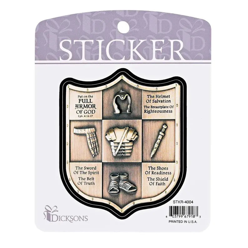 Sticker Shield Full Armor Symbols Dicksons Inc