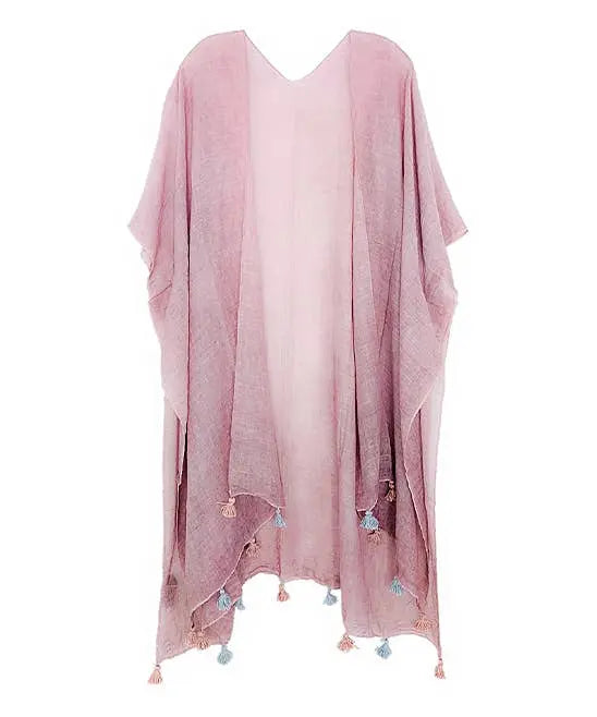 Stonewash Kimono with Handcrafed Tessales JC Sunny Fashion