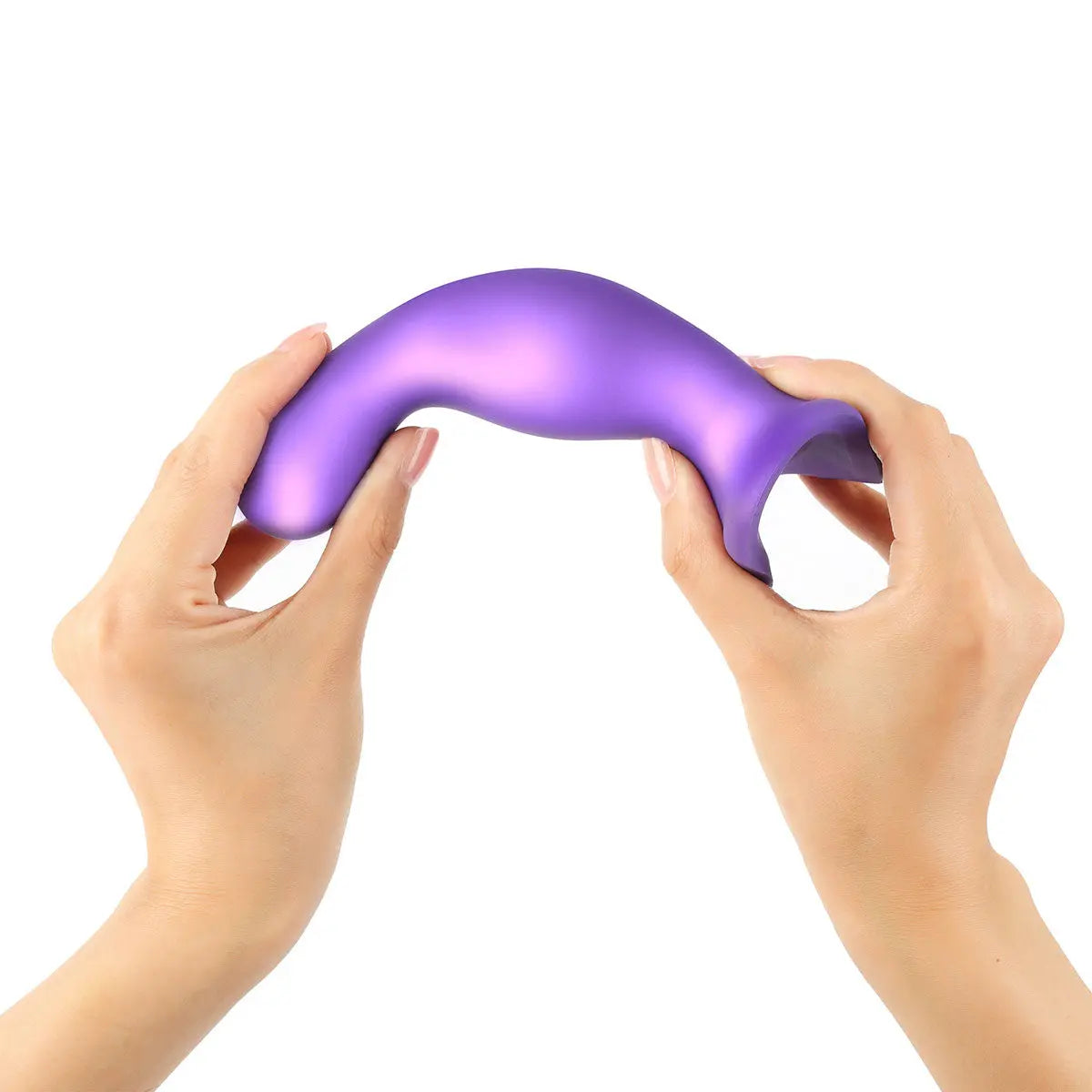 Strap-On-Me Curvy Plug Dil Metallic Purple - Small Strap-On-Me