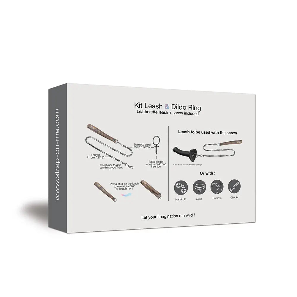 Strap-On-Me Leash And Dildo Ring Kit Strap-On-Me