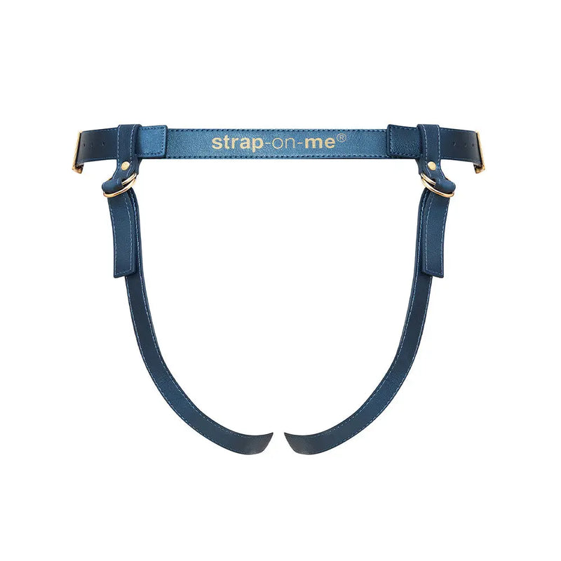 Strap-On-Me Leatherette Harness Generous One Size Blue Strap-On-Me