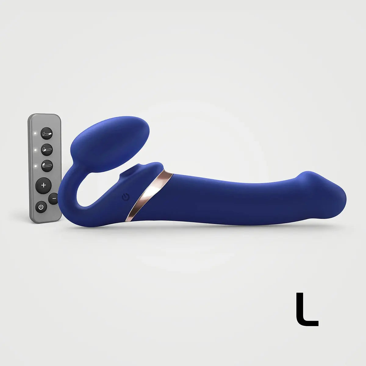 Strap-On-Me Multi-Orgasm Large Bendable Strap-On - Blue Strap-On-Me