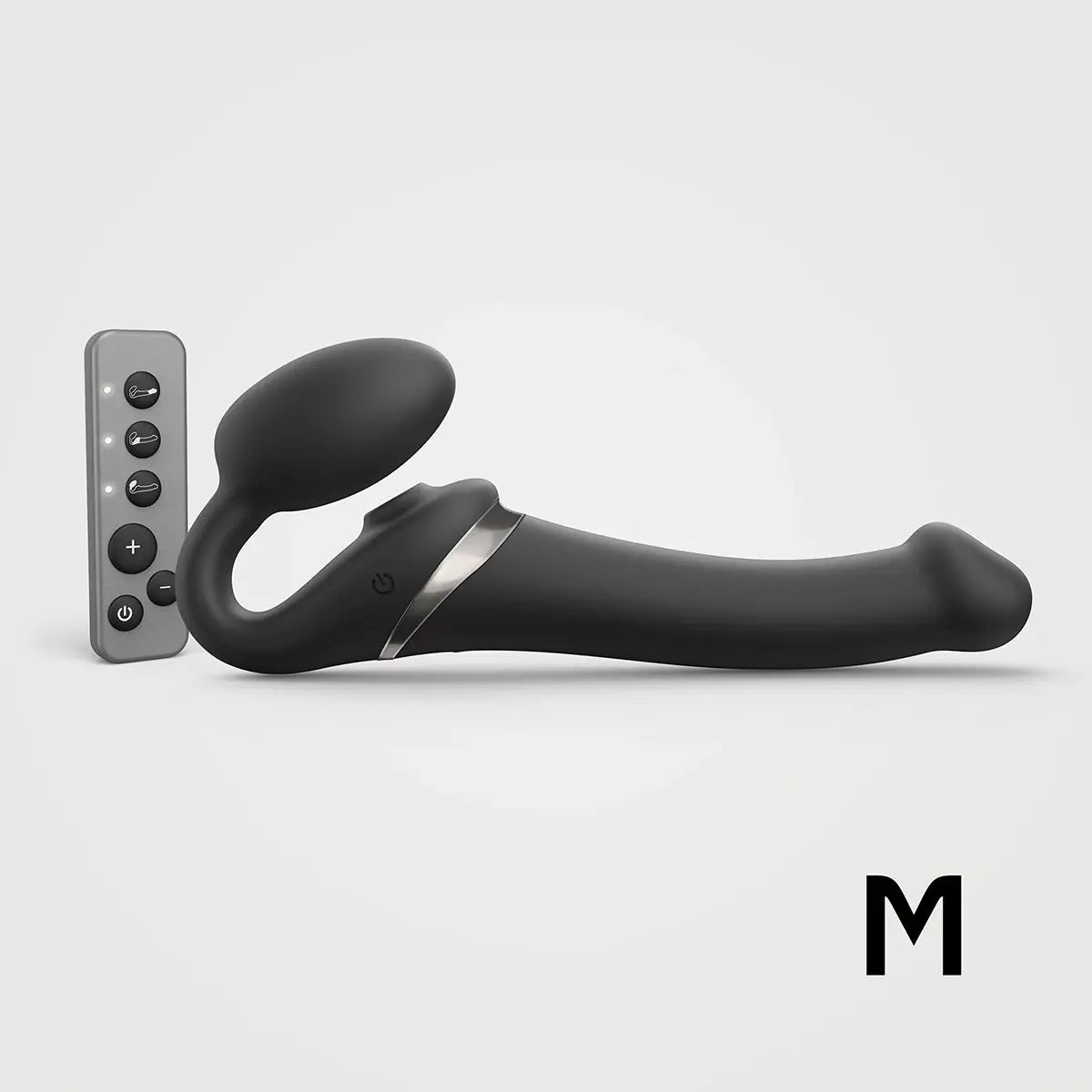 Strap-On-Me Multi-Orgasm Medium Bendable Strap-On - Black Strap-On-Me