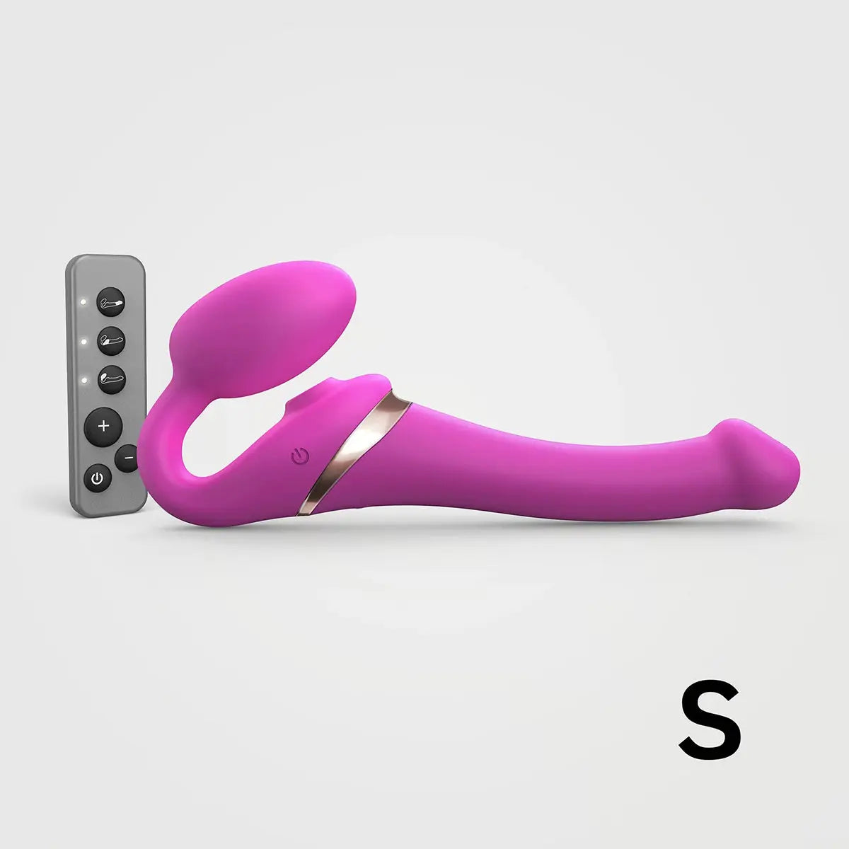 Strap-On-Me Multi-Orgasm Small Bendable Strap-On - Fuchsia Strap-On-Me