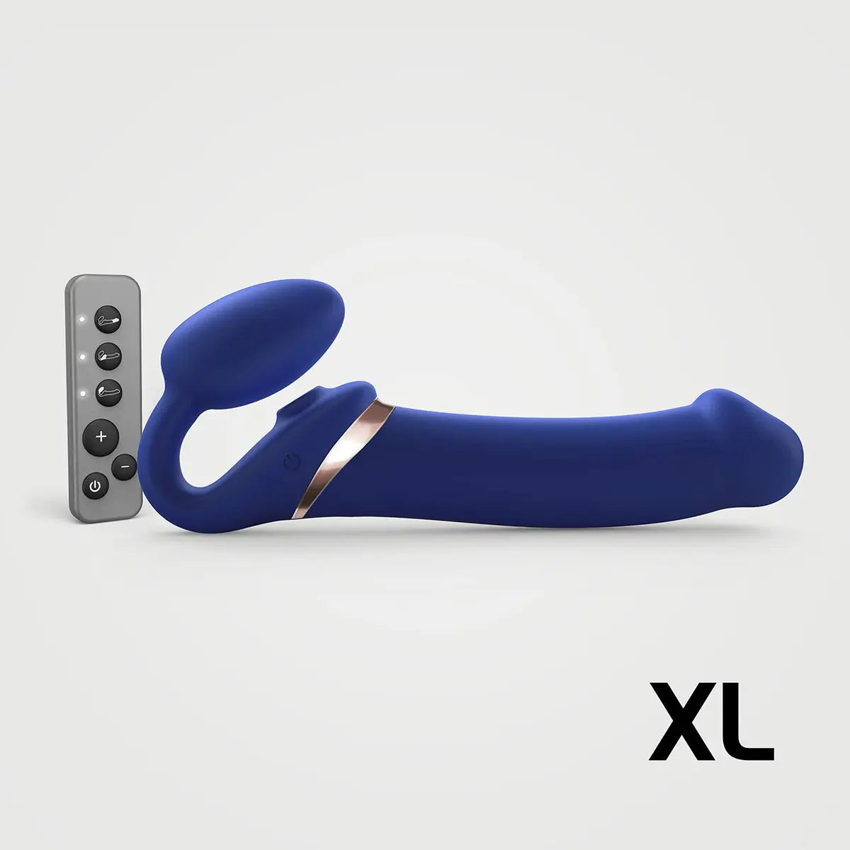 Strap-On-Me Multi-Orgasm XL Bendable Strap-On - Blue Strap-On-Me
