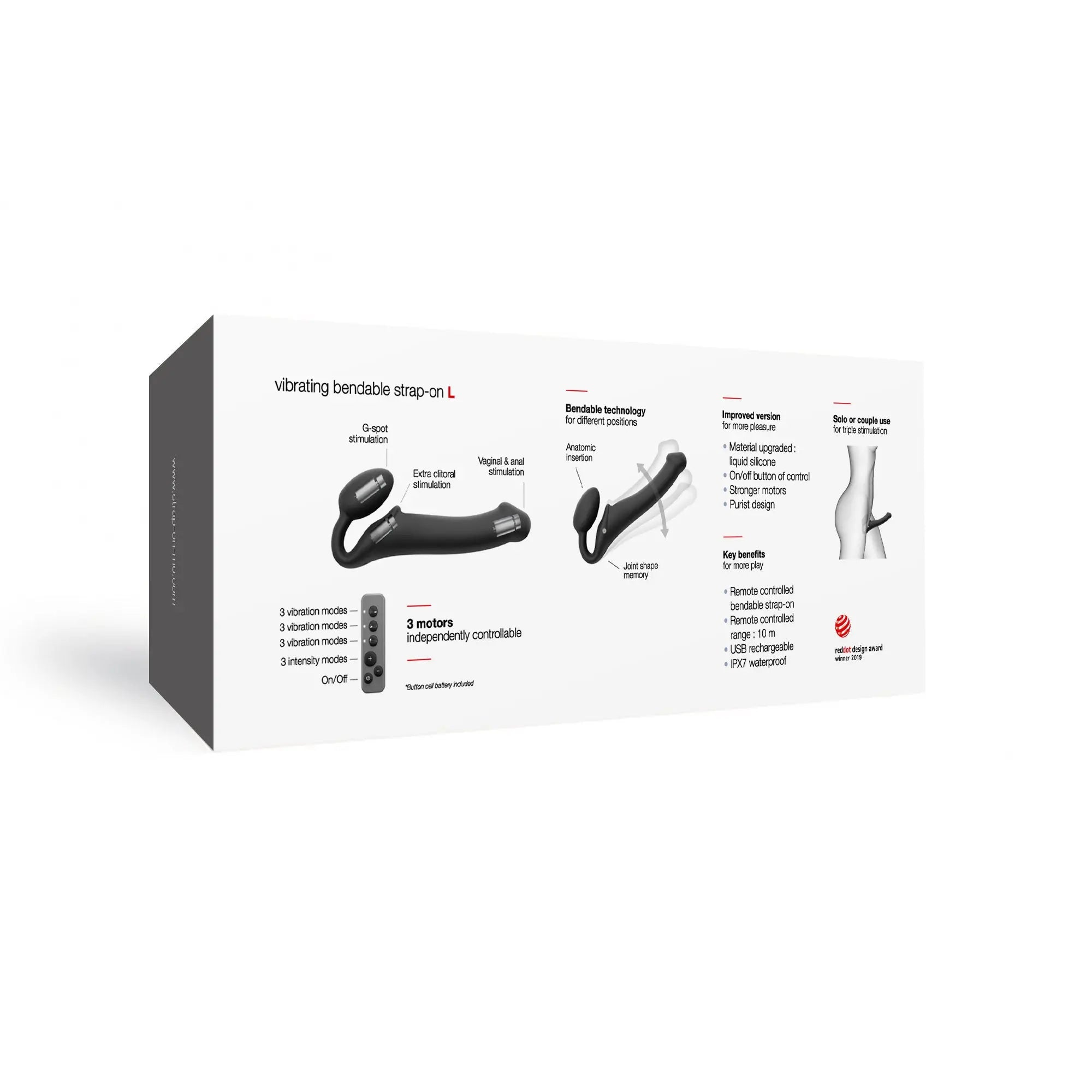 Strap-On-Me Vibe Large - Black Strap-On-Me