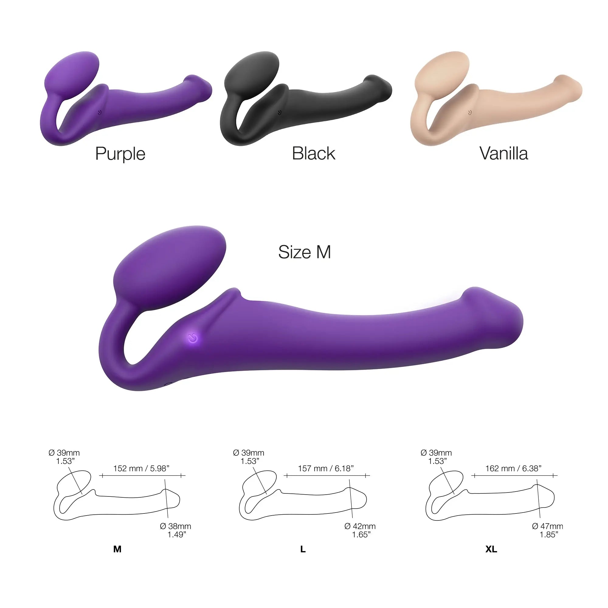 Strap-On-Me Vibe Medium - Purple Strap-On-Me
