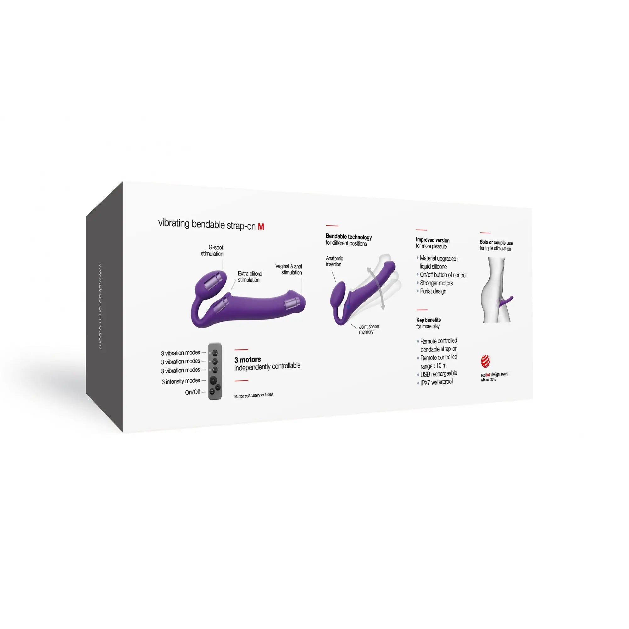 Strap-On-Me Vibe Medium - Purple Strap-On-Me