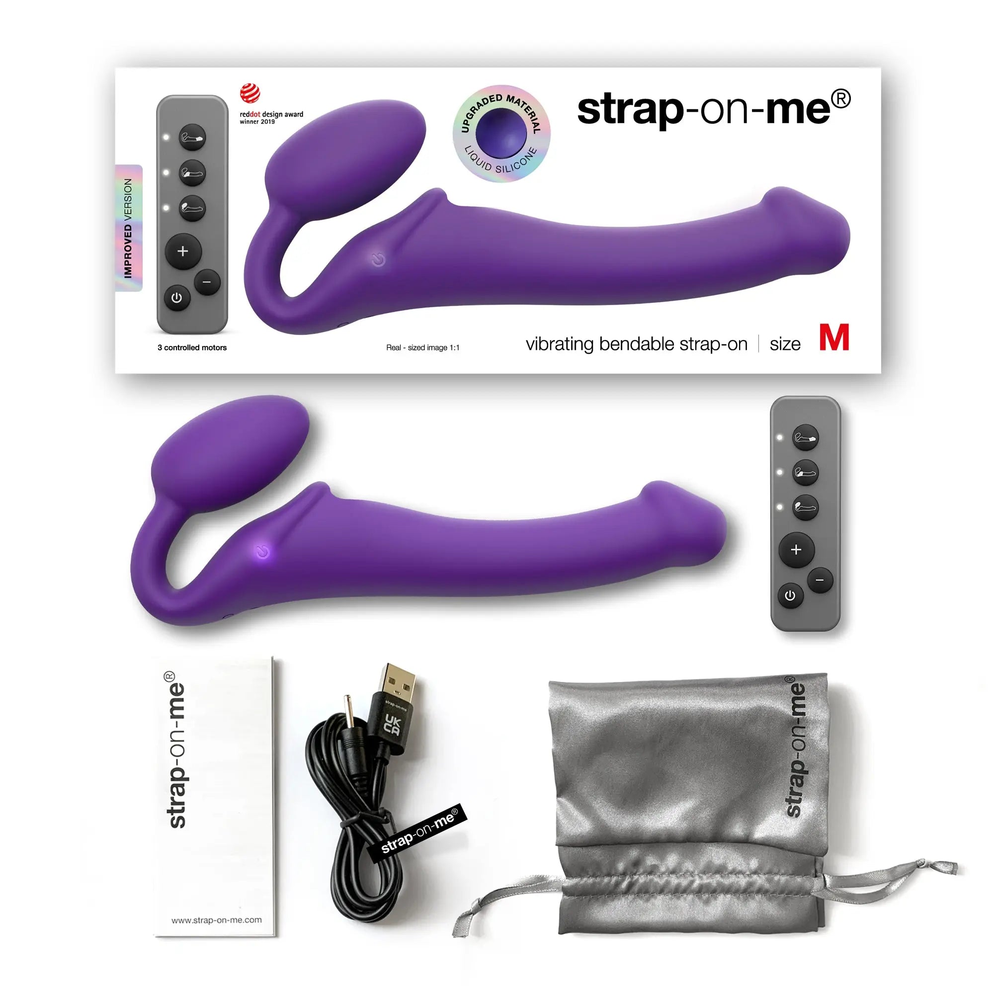 Strap-On-Me Vibe Medium - Purple Strap-On-Me