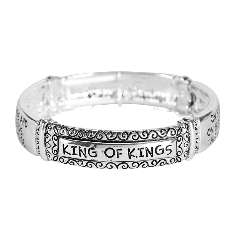 Stretch Bracelet Tile Revelation 19:16 Dicksons Inc