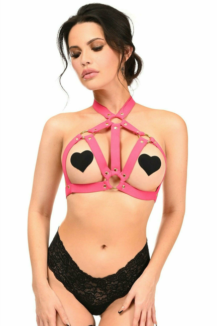 Stretchy Body Harness with Hardware Daisy Corsets