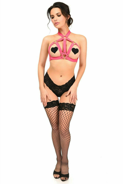 Stretchy Body Harness with Hardware Daisy Corsets