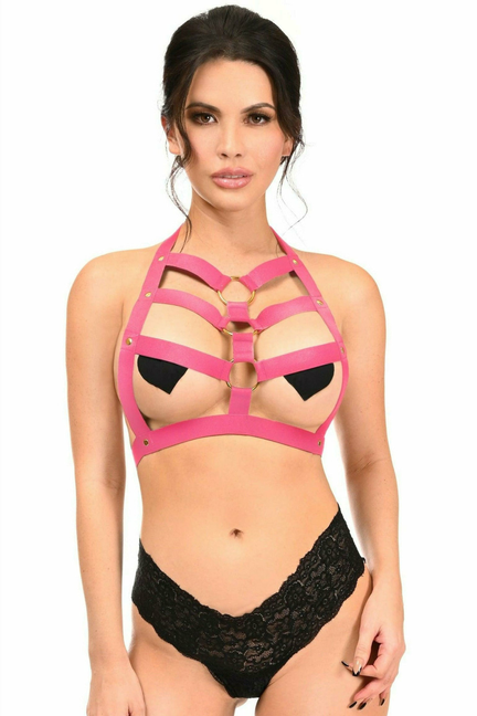 Stretchy Body Harness with Hardware Daisy Corsets