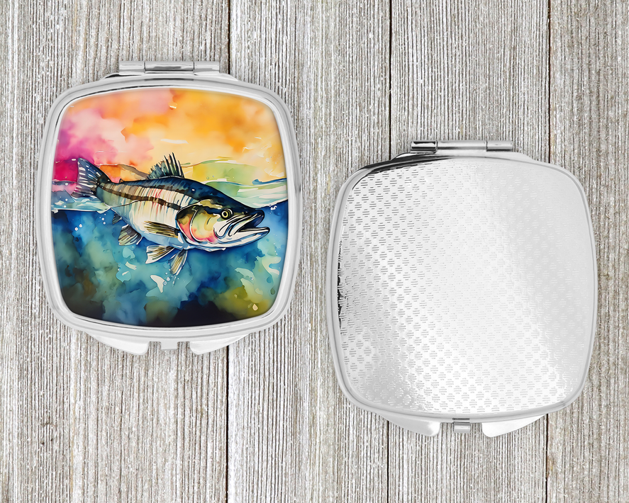 Striped Bass Compact Mirror Caroline's Treasures