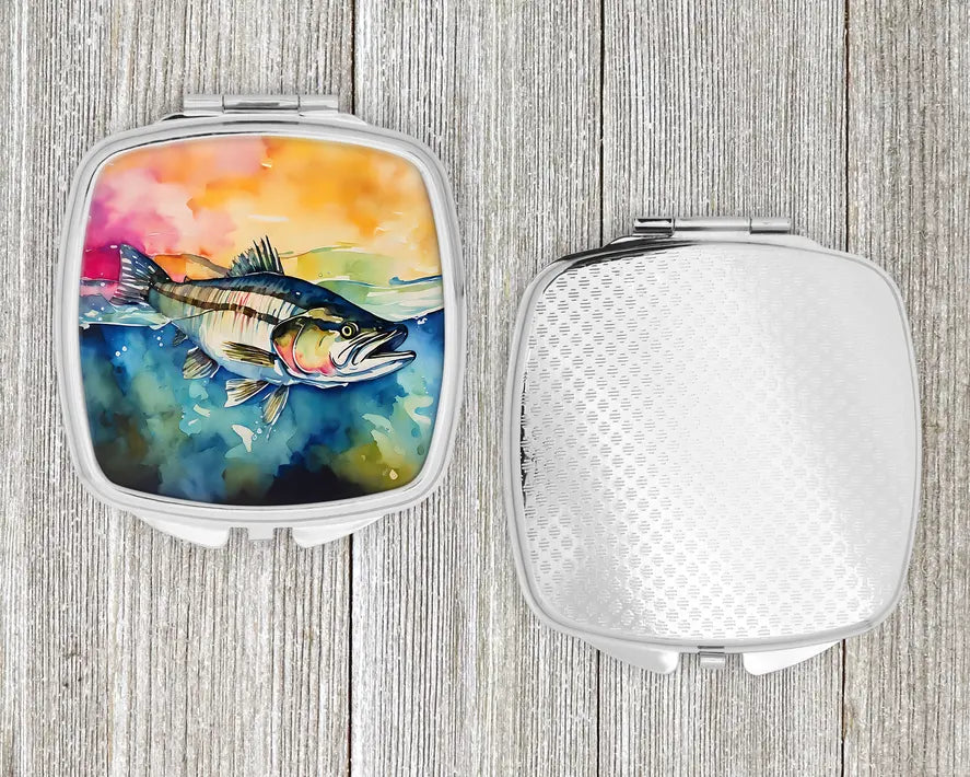 Striped Bass Compact Mirror Caroline's Treasures