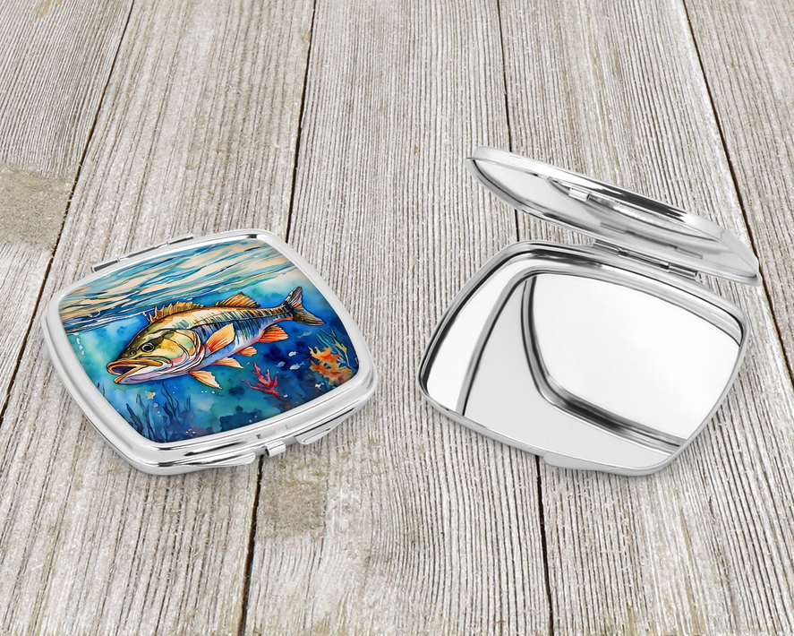 Striped Bass Compact Mirror Caroline's Treasures