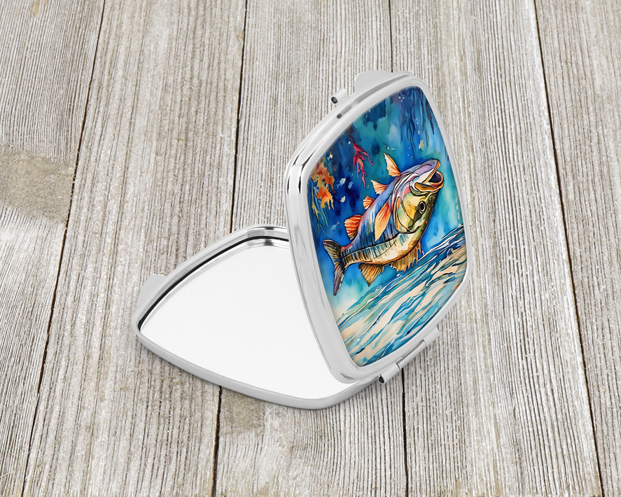 Striped Bass Compact Mirror Caroline's Treasures