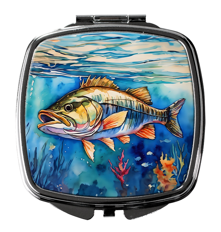 Striped Bass Compact Mirror Caroline's Treasures