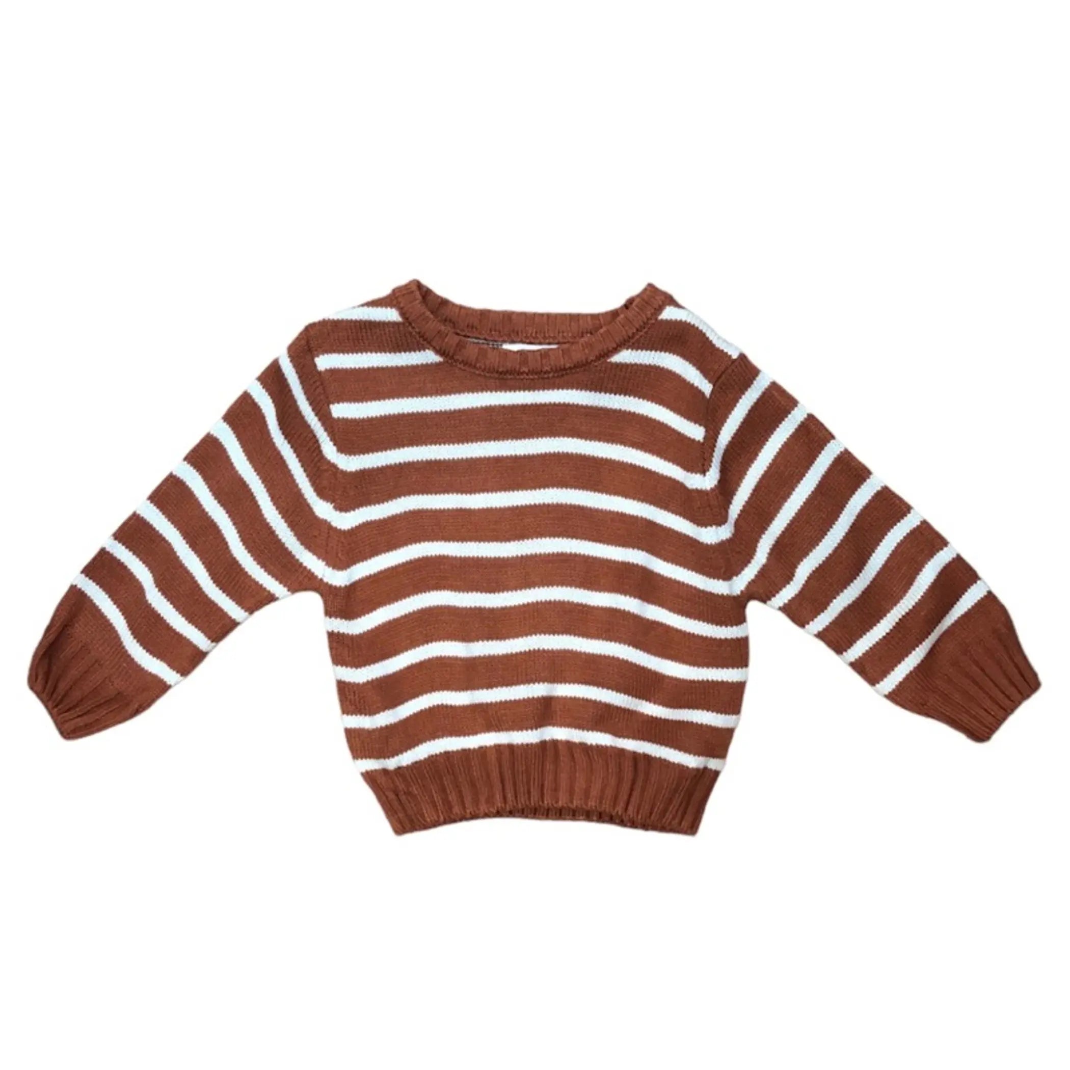 Striped Sweater (Rust) Melina & Me
