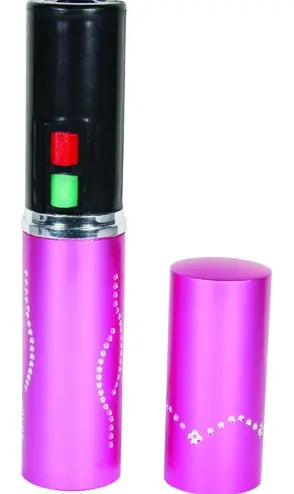 Stun Master 25,000,000 Volt Rechargeable Lipstick Stun Gun With Flashlight Safety Technology