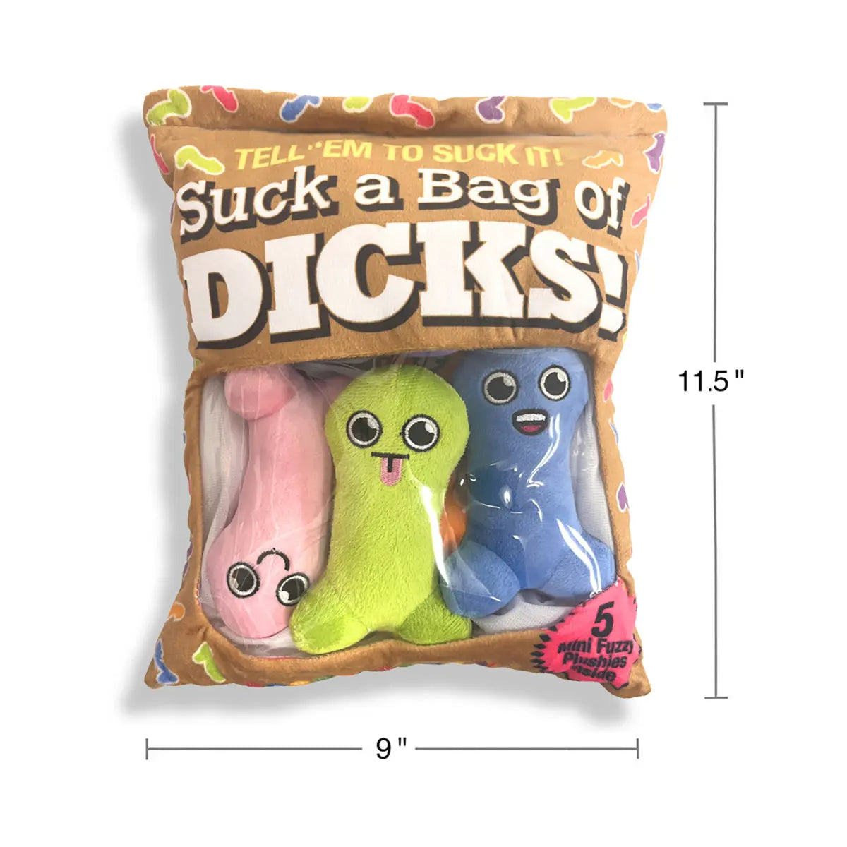 Suck a Bag of Dicks Plushy Pillow Little Genie