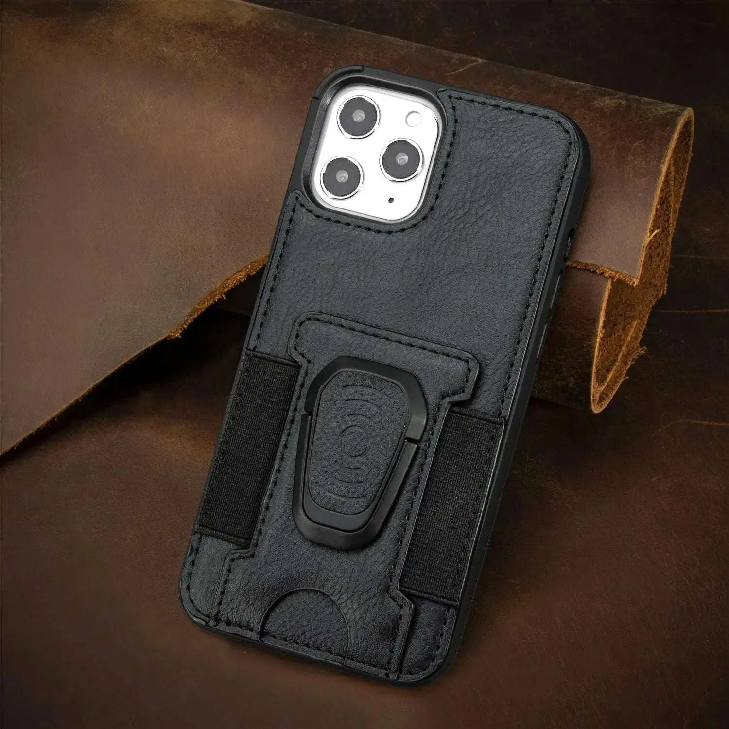Suitable-for-iphone12-mobile-phone-case-magnetic-suction-car-multi-card-ring-bracket-four-corner-all-inclusive-iphone-protective-cover-GreatEagleInc-334208587