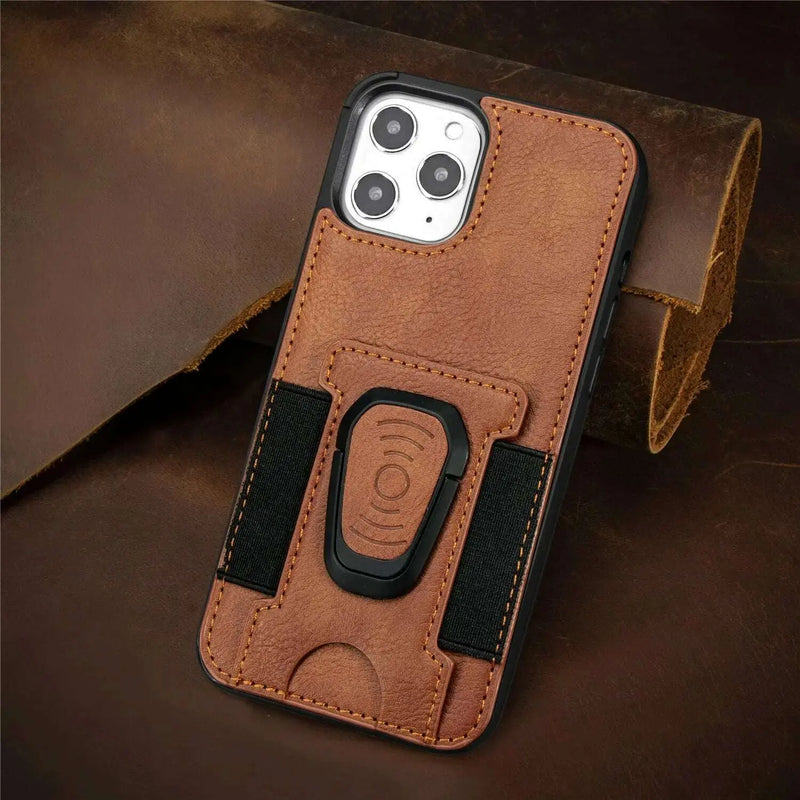Suitable-for-iphone12-mobile-phone-case-magnetic-suction-car-multi-card-ring-bracket-four-corner-all-inclusive-iphone-protective-cover-GreatEagleInc-334208731