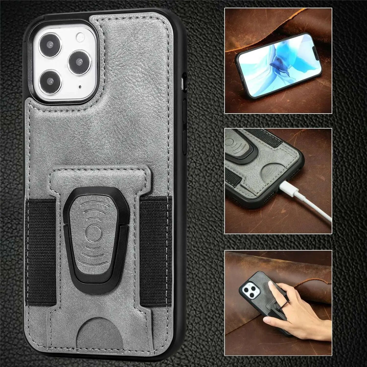 Suitable-for-iphone12-mobile-phone-case-magnetic-suction-car-multi-card-ring-bracket-four-corner-all-inclusive-iphone-protective-cover-GreatEagleInc-334209385