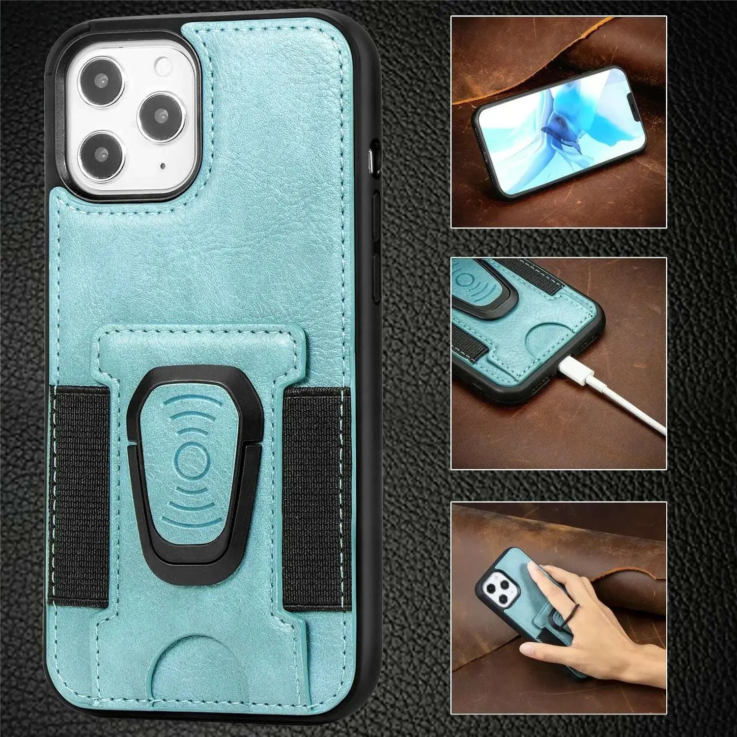 Suitable-for-iphone12-mobile-phone-case-magnetic-suction-car-multi-card-ring-bracket-four-corner-all-inclusive-iphone-protective-cover-GreatEagleInc-334209438