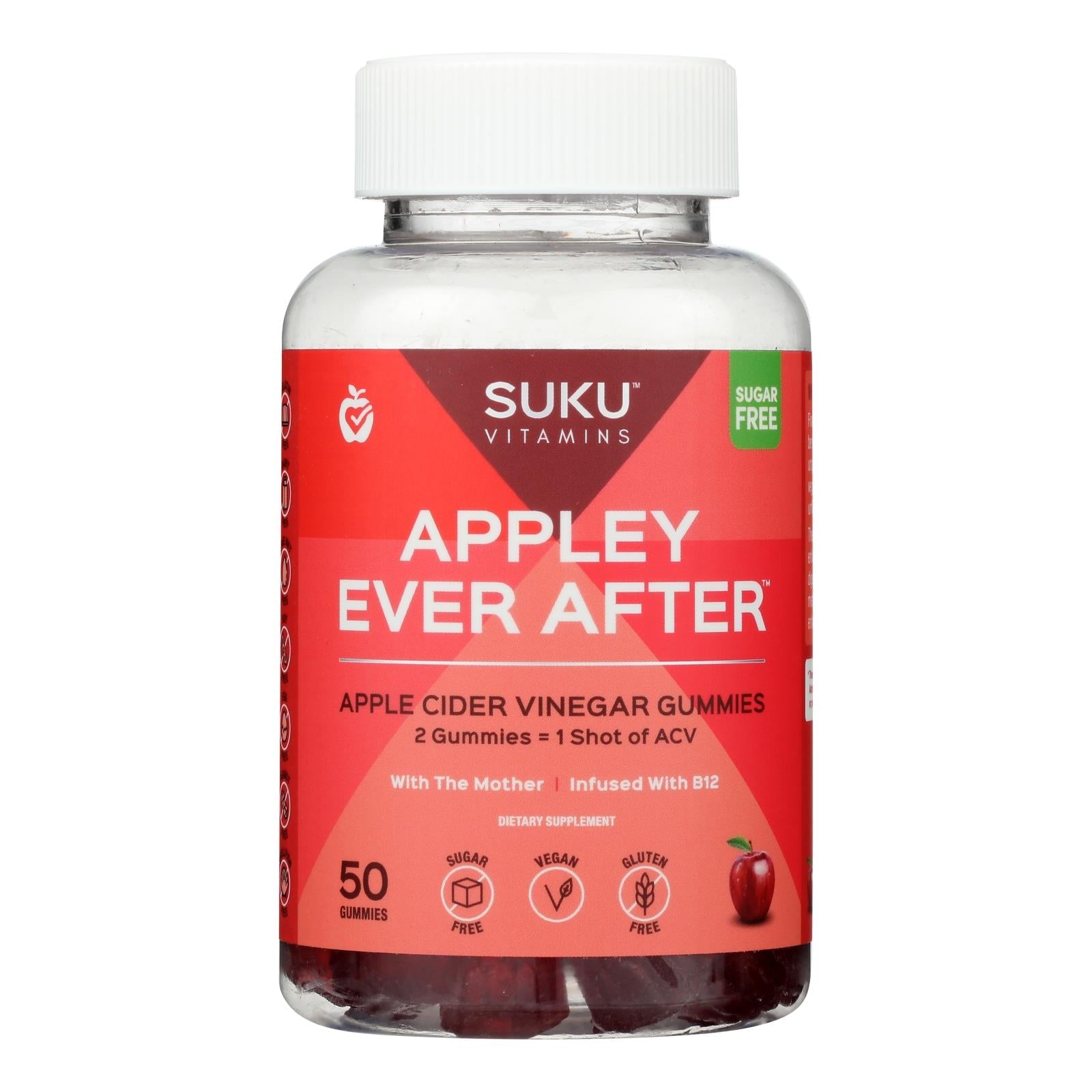 Suku Vitamins - Gummy Appley Ever After - 1 Each -50 Count Suku Vitamins